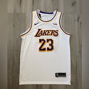 LeBron James Los Angeles Lakers NBA Basketball Jersey Size 50 Adult Large